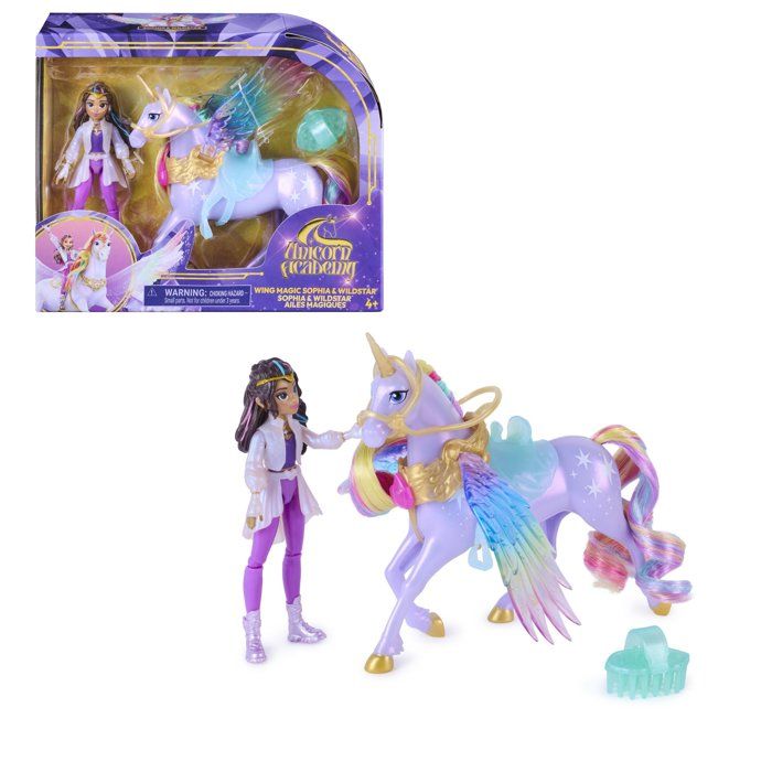 Sophia Et Wildstar Ailes Magiques - Unicorn Academy - SPINMASTER - A Partir De 4 Ans