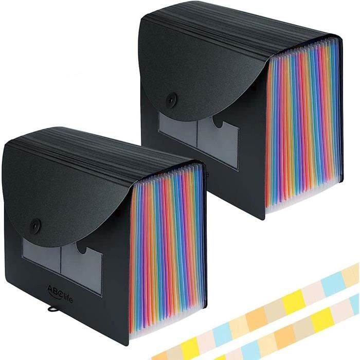ABClife Trieur Accordeon A4 13 Compartiments, Rangement Papier Administratif, Range Document Trieur Pochette à Soufflet, V72 - Beaux-Arts Et Loisirs Créatifs