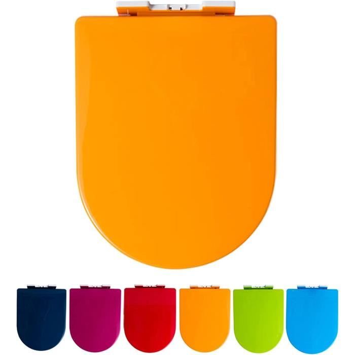 Lunette WC Bois MDF Marco Paul – Ovale, Universelle, Blanc, Antidérapant Et Antibactérien