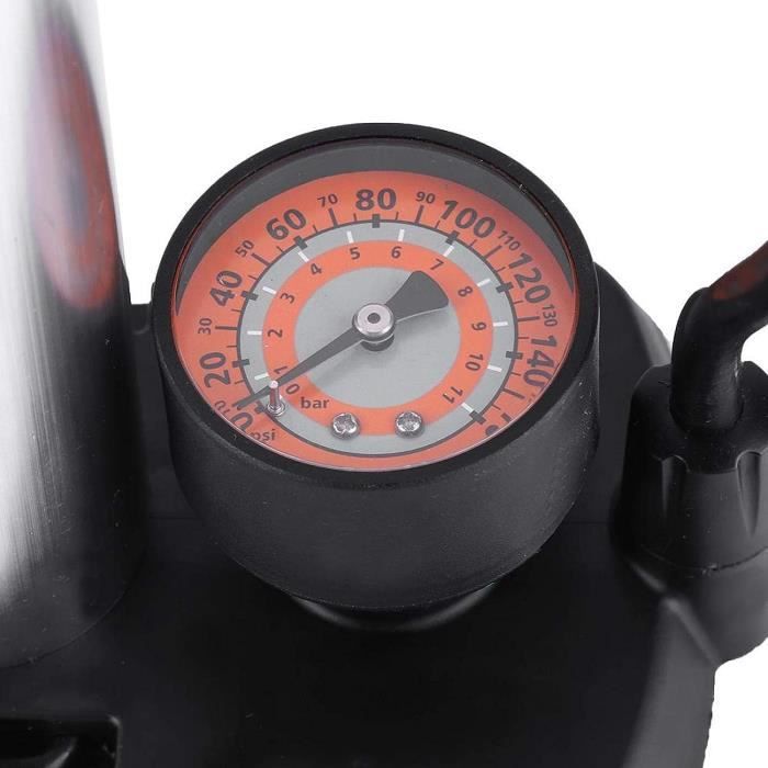 Gonfleur De Pneu De Vélo Noir, 120Psi Gonfleur De Pneu Étanche À L'Air