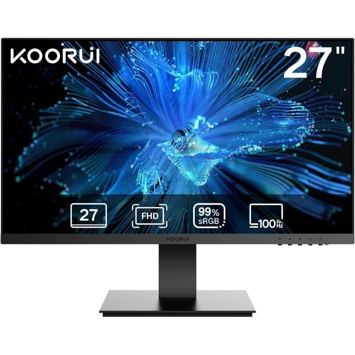 Moniteur Fhd De 27 Pouces, Écran D'Ordinateur (1080P, 100 Hz, Hdmi