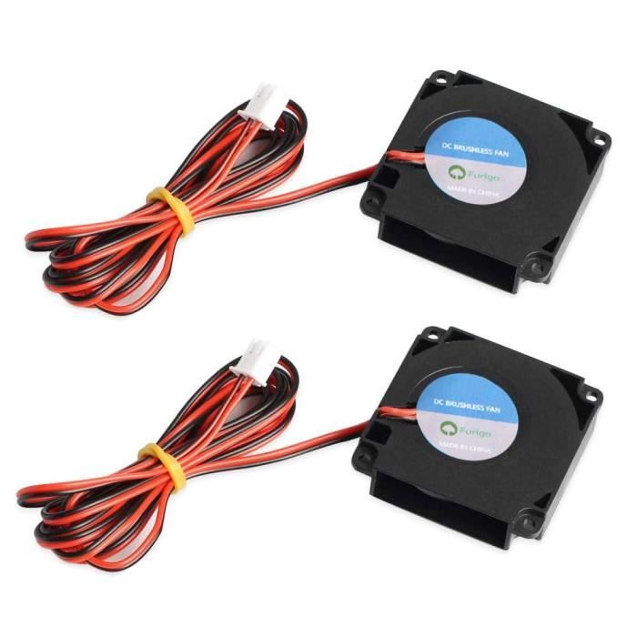 Ventilateur Radial Silencieux 5015 - 12V/24V - Pour Imprimante 3D, Refroidissement PC - Neuf Sous Blister