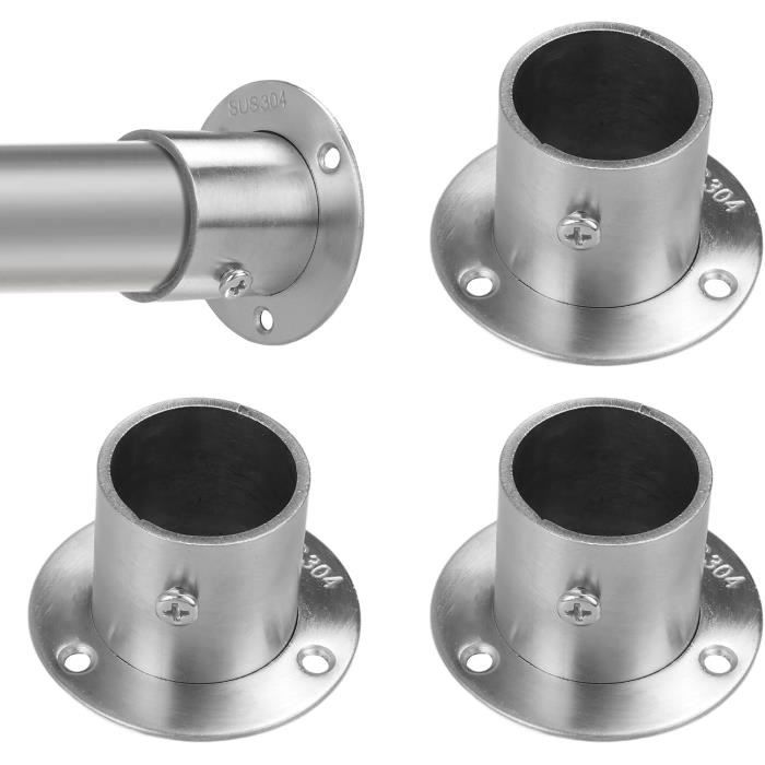 Tringle à Rideaux Extensible 64-181 Cm - Blanc - 2 Supports Inclus - Pour Salon Ou Chambre