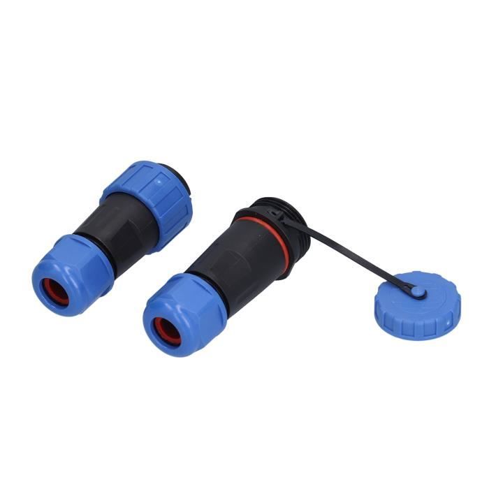 Connecteur Aviation SP21 2 Broches - IP68 Étanche - 30A/500V - Pour Luminaires Et Aérospatiale