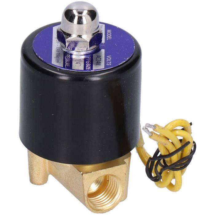 Heschen Électrovanne En Laiton 2W-025-08 – 1/4" PT, 12V DC – Vanne à Action Directe Normalement Fermée – Fiable Pour Eau, Air & Fluides