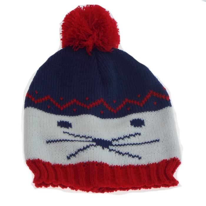 1 Bonnet Jacquard Animal Avec Pompon Bebe Garcon Coloris N 1 Taille Unique 100 Acrylique Cdiscount Pret A Porter