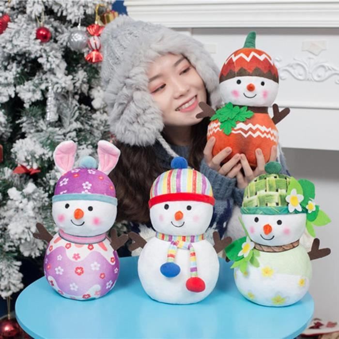Peluche de Noël en peluche bonhomme de neige mignon, décoration pour  enfants 20cm articles de fête-Bonhomme de neige - Cdiscount Jeux - Jouets