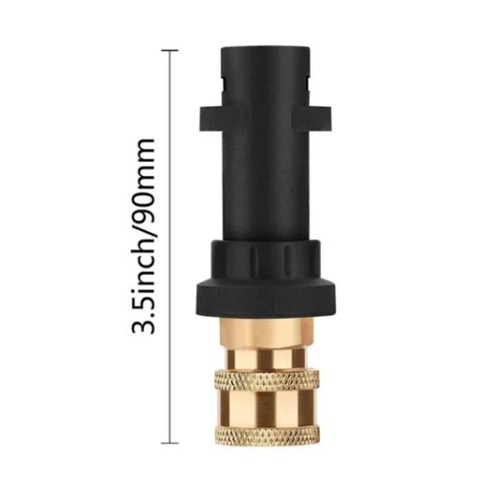Lot De 3 Adaptateurs Pour Nettoyeur Haute Pression - Connexion Rapide Et Étanche Pour Bouteilles Détergent
