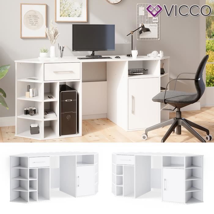 Table pour ordinateur Bureau meuble PC Table de travail Noir - Achat