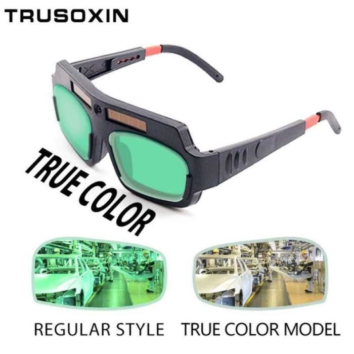 Lunettes De Soudage Automatiques à Assombrissement Solaire - Protection Yeux Bleu Pour Soudeur