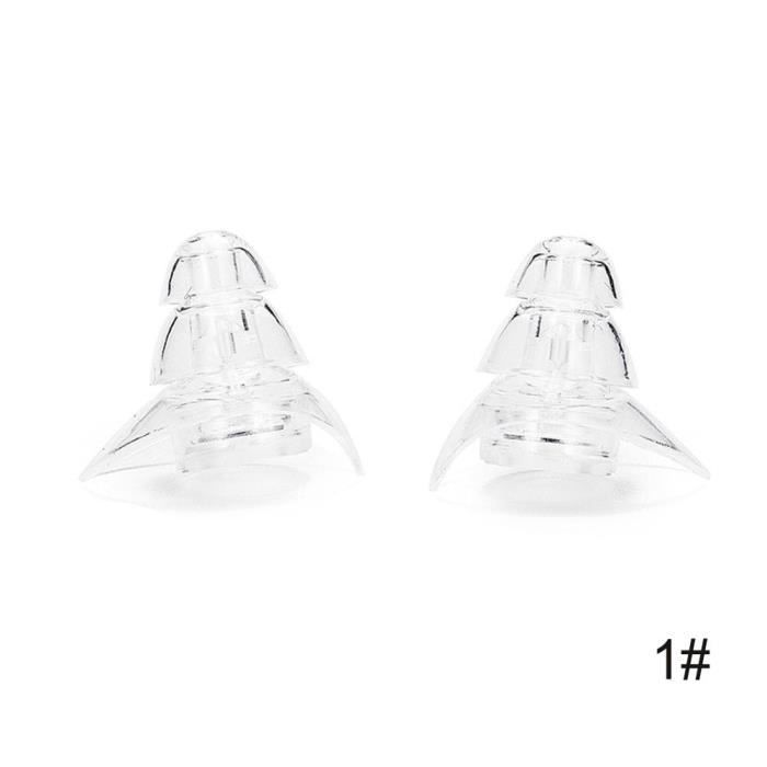 Bouchons D'oreilles Gonflables En Silicone - Réutilisables, étanches - Pour Dormir, Voyage, Concentration