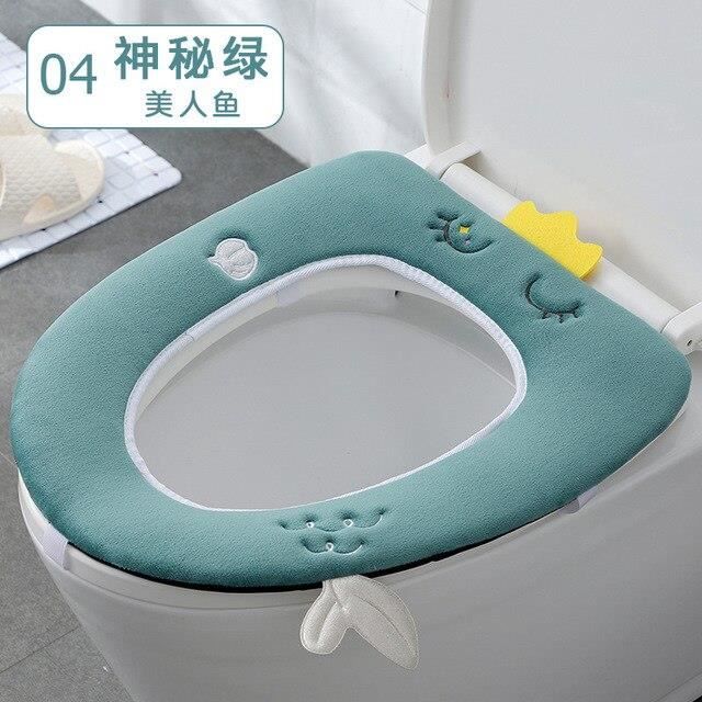 ABATTANT WC,2pairs Small 7--Housse De Siège De Toilette Universelle, 2