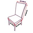Couverture de chaise - Spandex Polyester - 15 pièces - Douce et élastique-1