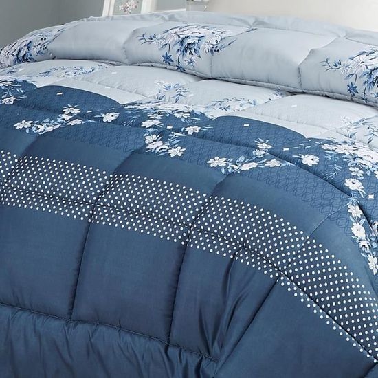 Couette Chaude 600 GSM 260x240 Cm Fanny & Céline - Ultra Gonflante, Douceur Peau De Pêche, Microfibre & Fibres Creuses Siliconées