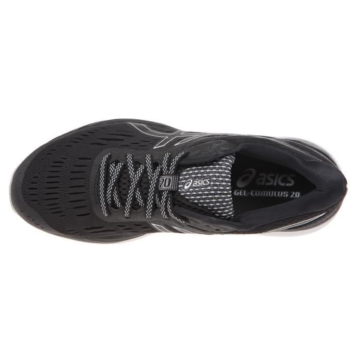 ASICS Baskets de running Gel Cumulus 20 Homme Noir Cdiscount Sport