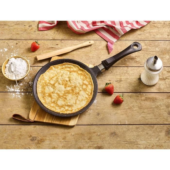 KLAUS® Poêle à Pancakes 26cm Façon Pierre Tous Feux Dont Induction