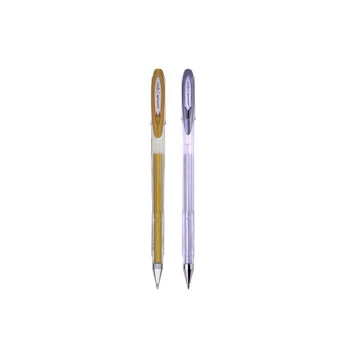 Ensemble de stylos à encre gel Classic, doré/argenté