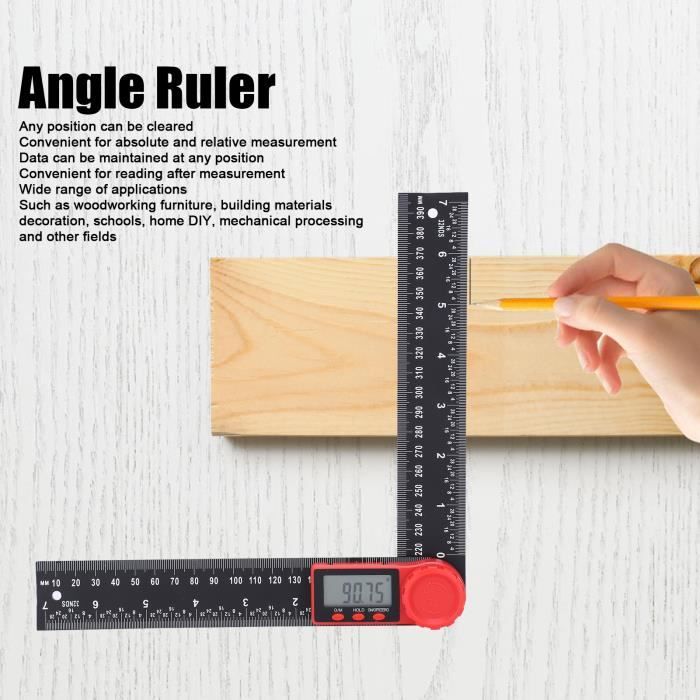 DEX Règle numérique Règle D'angle Règle électronique Abs Règle D'angle ...