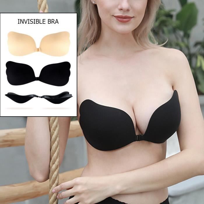 Soutien gorge Push Up Invisible pour femmes sous vetements Sexy Mango shape 1 D Blanc Cdiscount Pret a Porter