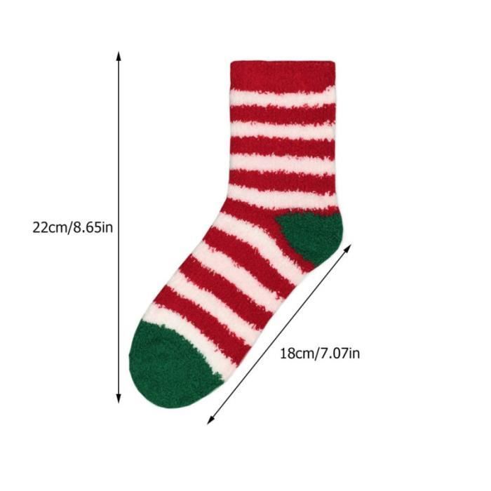 Lot De 3 Paires Chaussettes De Noël Unisexe - Taille 36-40 - Coton Chaud, Motifs Festifs - Cadeau De Noël, Saint-Valentin