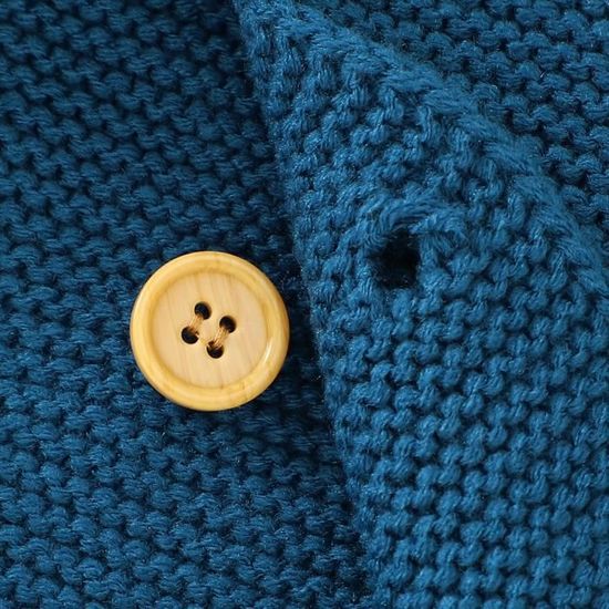 MINTGREEN Manteau Tricot Bébé Garçon Chaud Vêtement Manches Longues  Chandail Capuche Hauts Cardigan Bleu - Cdiscount Prêt-à-Porter