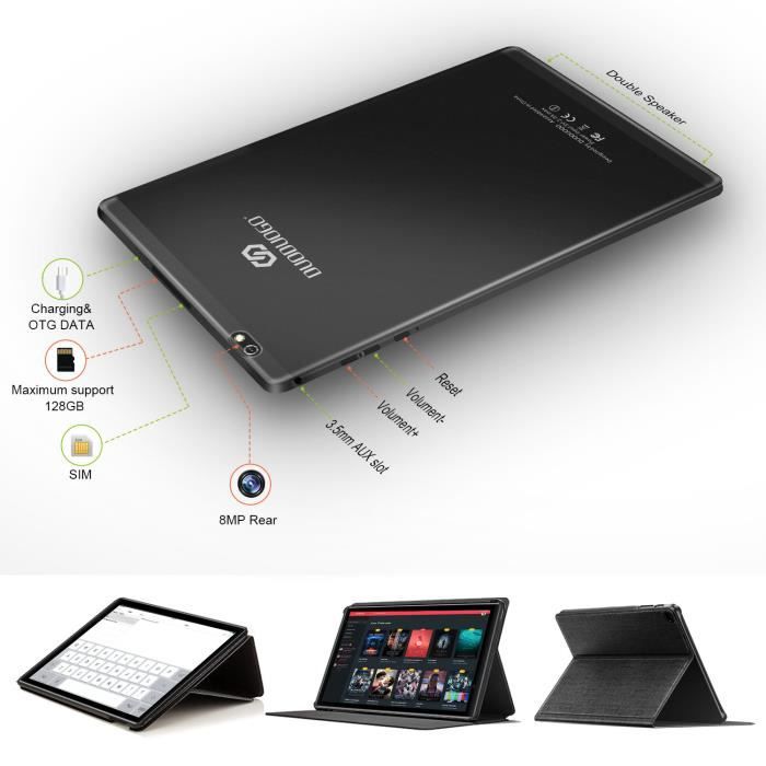 Tablette Tactile Ecran 10 Pouces-DUODUOGO G20 - 4G Doule SIM 4Go RAM 64Go  ROM Android 9.0 GPS OTG Call Tablet Tactile pas cher - Cdiscount  Informatique
