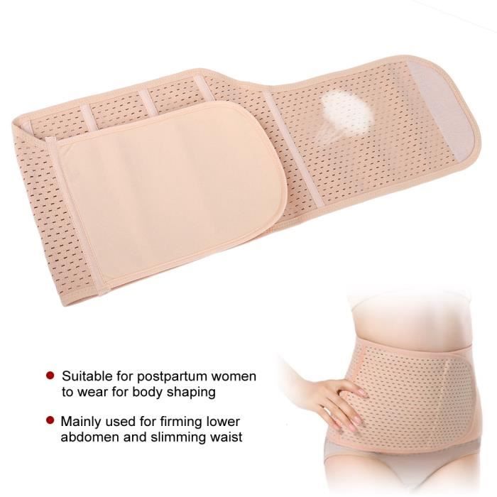 Ceinture 3 En 1 Post-Partum - Bande De Soutien Ventre & Dos, Gaine Amincissante Récupération Grossesse (XL)