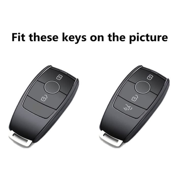 Coque clé,Housse de Protection pour clé de voiture, pour Mercedes