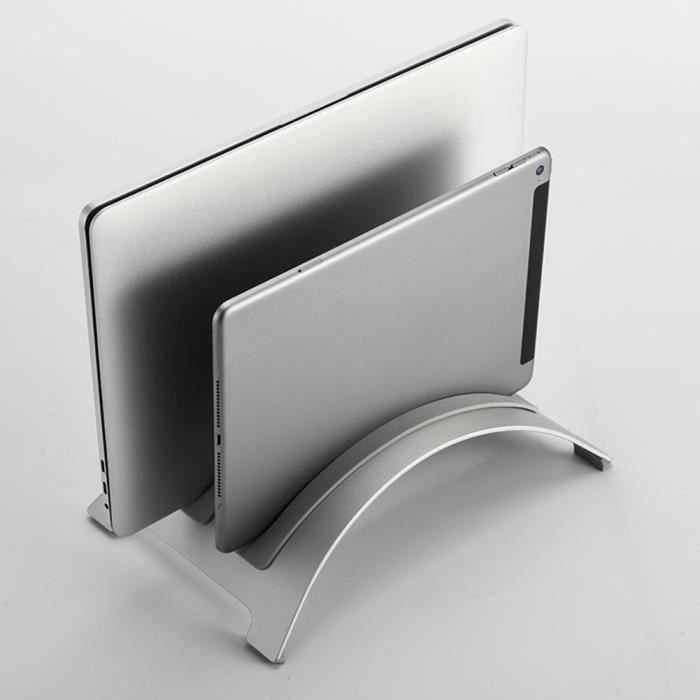Support horizontal pour smartphone et tablette en Aluminium - Argent