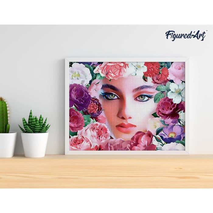 Broderie Diamant - Réunion de Divas 40x50cm toile tendue sur châssis