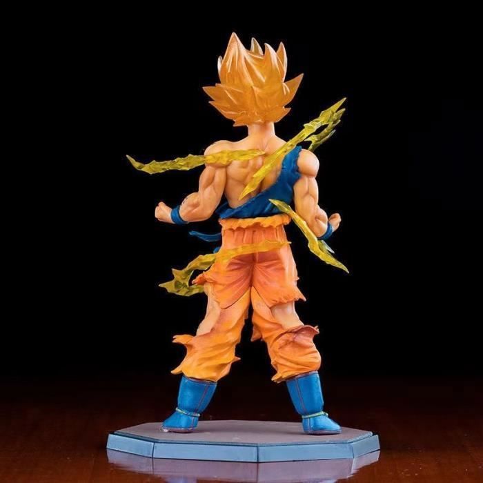 Figurine Dragon Ball Z - SEBTHOM - Sangoku Super Sayan - Orange - 18 Cm -  Intérieur - Cdiscount Jeux - Jouets