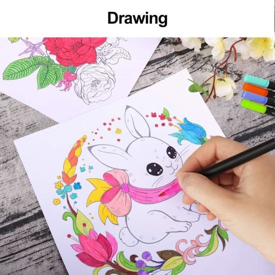feutres de coloriage 120 couleurs aquarelle pinceau stylos dessin peinture esquisse marqueurs stylo cdiscount beaux arts et loisirs creatifs arbre