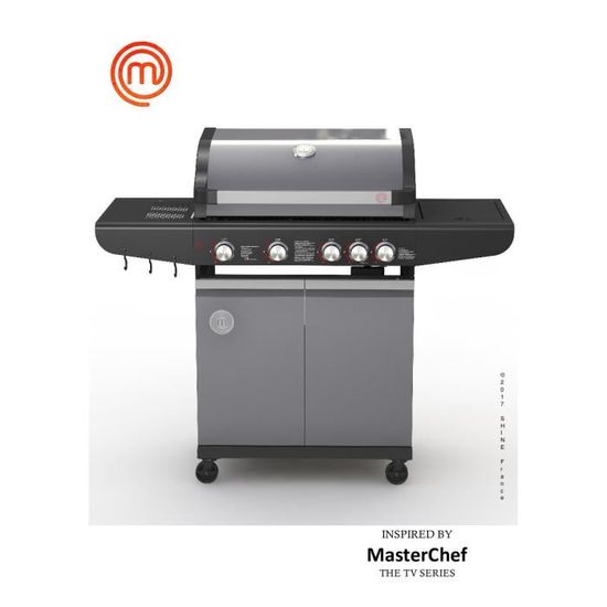 Masterchef Barbecue A Gaz 4 Bruleurs Achat Vente Barbecue