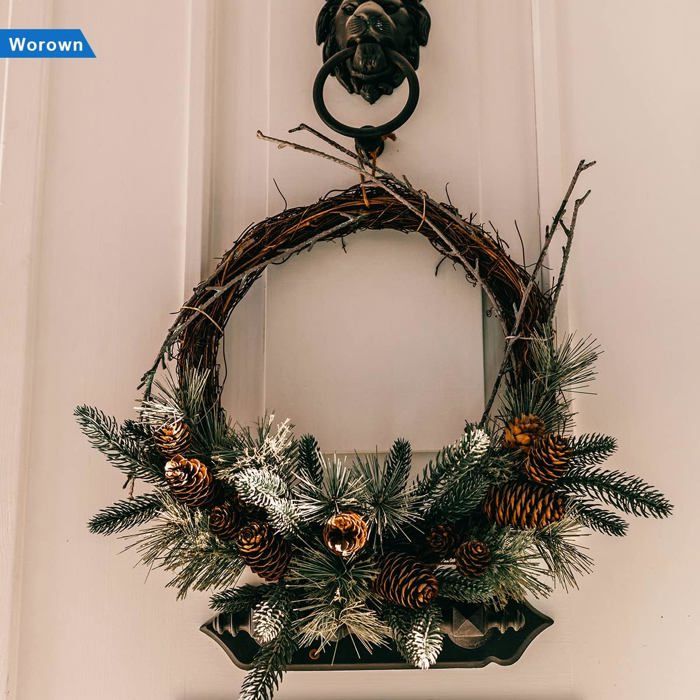 Lot De 3 Couronnes De Base En Vigne Naturelle (30 Cm) - Support Pour Décorations De Noël, Mariage, Saisons Couronnes à Personnaliser Fleurs