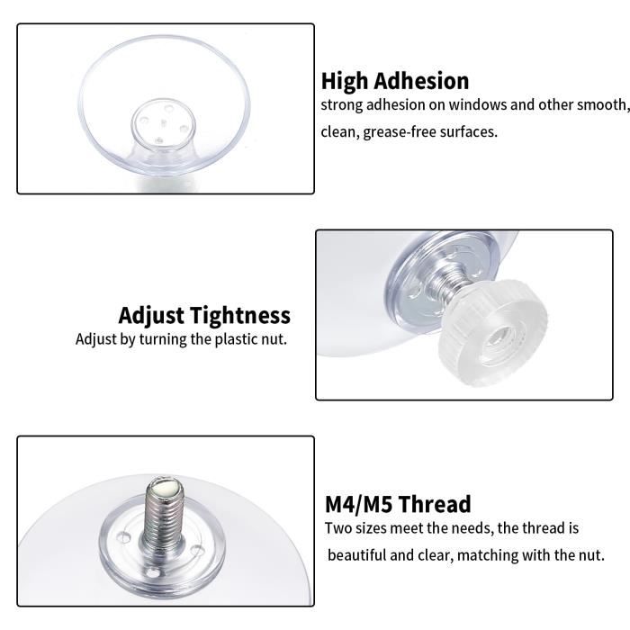 Lntyq 40 Pièces De Ventouse, Ventouses Pour Fenêtres, Ventouse Vitre