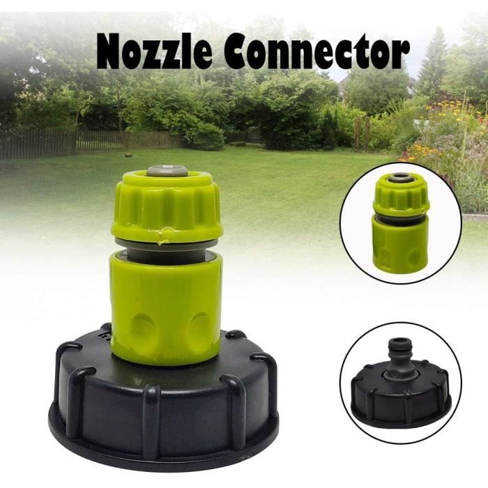 ADAPTATEUR DE RÉSERVOIR IBC Avec Raccord De Tuyau Et Robinet En Laiton