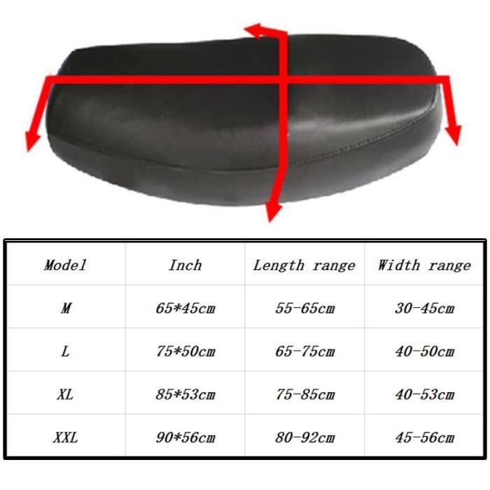 Auto Accessori Lupex - Housse de Selle Universelle imperméable Taille M 72x45 cm, Housse de Selle Adaptable Scooter Moto, Tissu Polyester