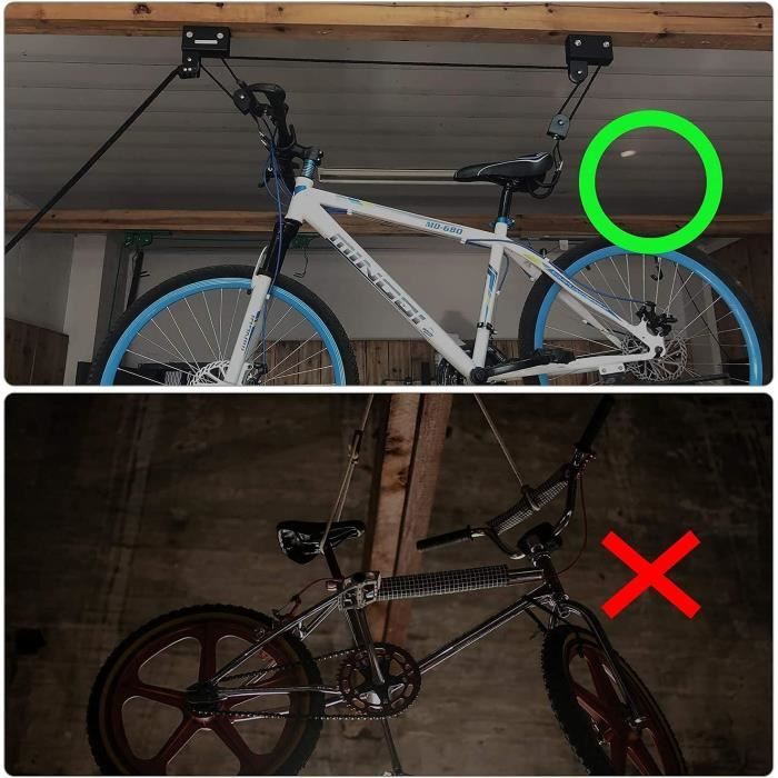 Avis / test - support vélo plafond, support vélo rangement vélo
