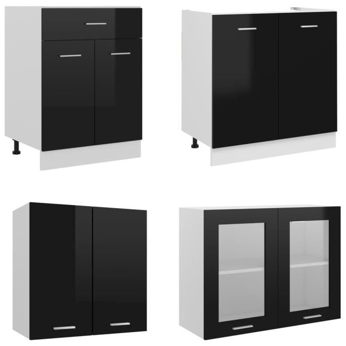 Ensemble de meubles de cuisine 4 pcs plan de travail Agglom r