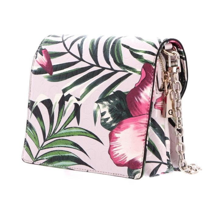 GUESS Chic Shine Mini Crossbody Flap Floral 99979 Cdiscount
