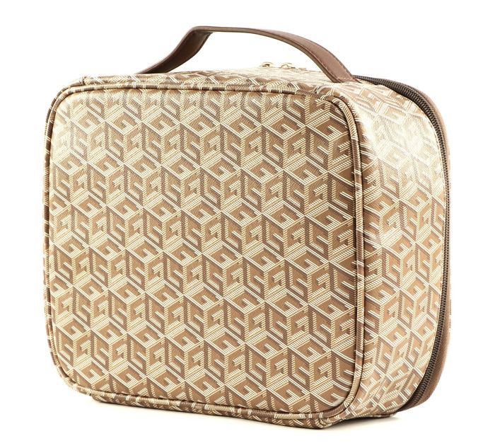 GUESS Wilder Cosmetic Organizer Case Taupe Logo [230261] - trousse