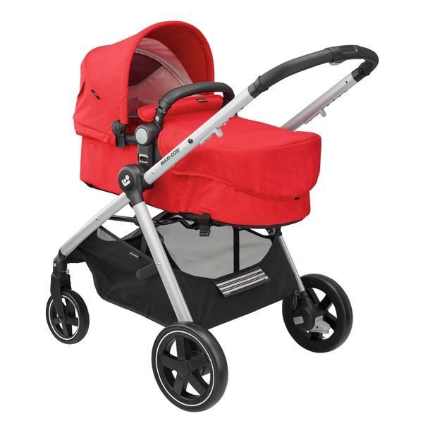 Maxi-cosi poussette 2 en 1 zelia 3, nacelle intégrée, 4 roues, essential  graphite MAX8712930172352 - Conforama