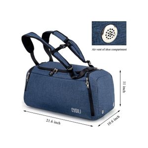 Sac De Sport 25L Meteor - Sac Gym Bandoulière Compartiment Chaussures Poche Isotherme - Sac Fitness Piscine Voyage Homme Femme