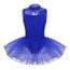 dPois Enfant Fille Justaucorps de Gymnastique Robe Ballet Combinaison de Danse Classique Body sans Manches avec Tutu Jupe Ensemble V/êtements de Sport Costume de Bal 3-14 Ans