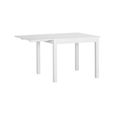 LASTMEUBLES Nova - Table à Manger carré, Table Extensible avec allonge, Coloris Blanc, 90/130 x 90 x 75 cm -0