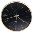 1 pc Ronde Horloge Murale De Mode Chambre Temps Affichage Dispositif Tenture Marbre Grain pour Hôtel Home  HORLOGE - PENDULE-0