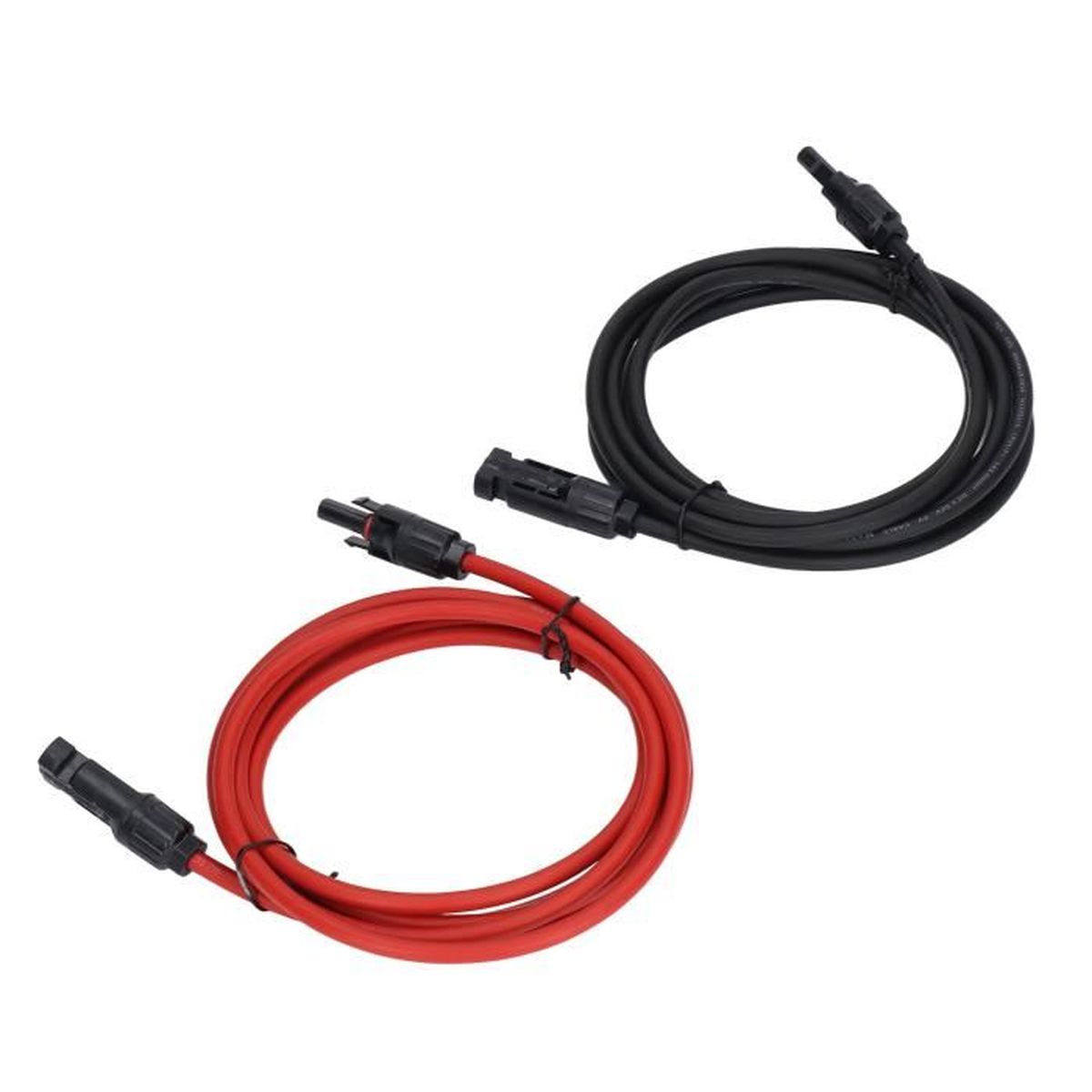 Câble Y Pour Panneaux Solaires 6mm² - 2 Entrées, 1 Sortie - IP68, 30A, 1000V - Lot De 2