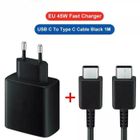 PASHASHOP Chargeur - Samsung - 45W - USB-C - Compatible Galaxy S23/S22/S21 - Câble 1m