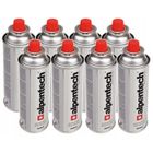 BRAND Ensemble de 8x cartouches de gaz Alpentech 400ml, certification : Pi 0875, conforme à EN417, isobutane, plage de fonctionnement