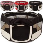 BRAND Parc pour chiots - All Pets United - Noir-Beige - Pliable - Intérieur/Extérieur - Facile à monter